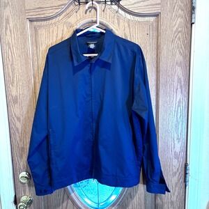 Nike‎ Golf Windbreaker Jacket Men's Full Zip Lightweight Blue Coat Casual